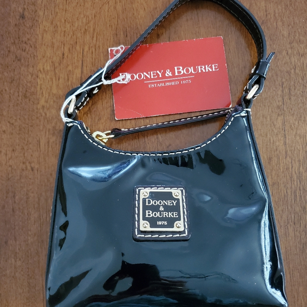 Dooney & Bourke Vintage Bitsy satchel patent leather handbag unisex NWT